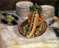 Nature morte aux impressionnistes écrevisse Gustave Caillebotte